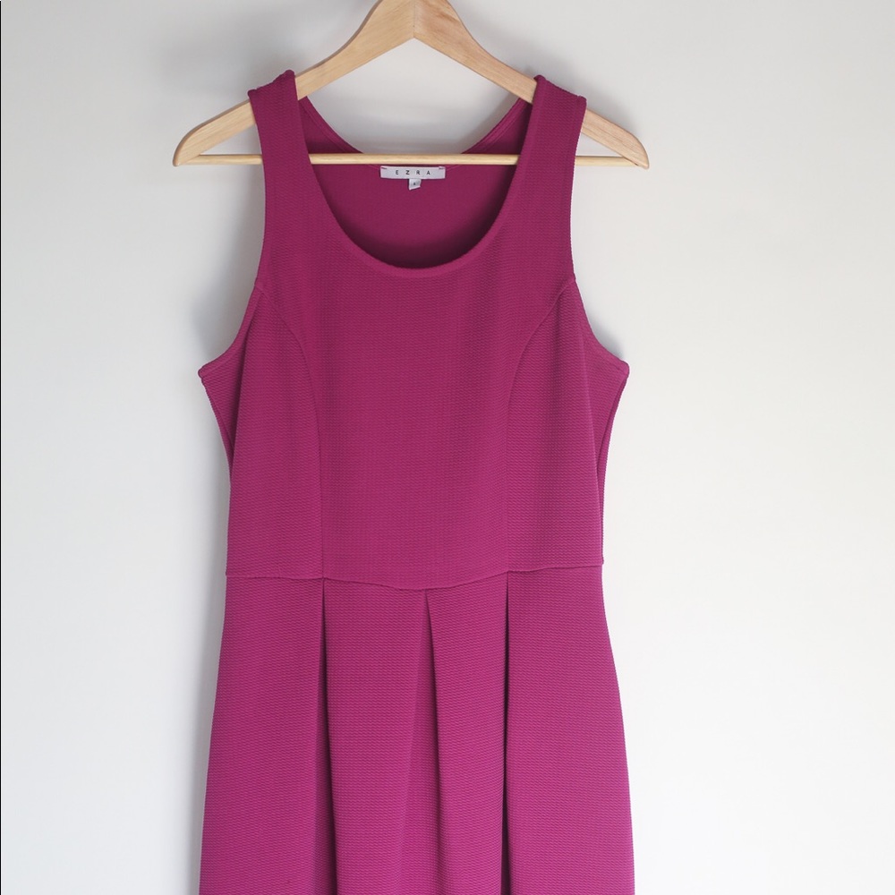 Raspberry stretch dress